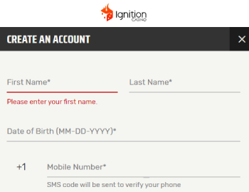 Sign Up at Ignition Casino